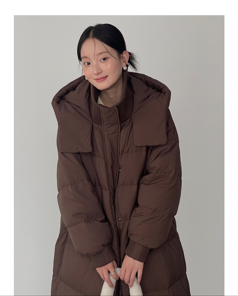 Winter long puffer jacket