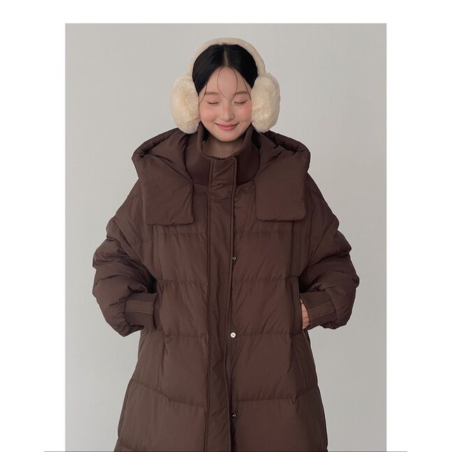 Winter long puffer jacket