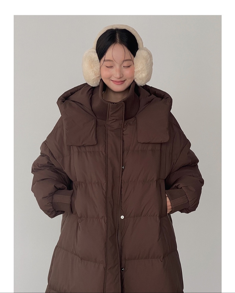 Winter long puffer jacket