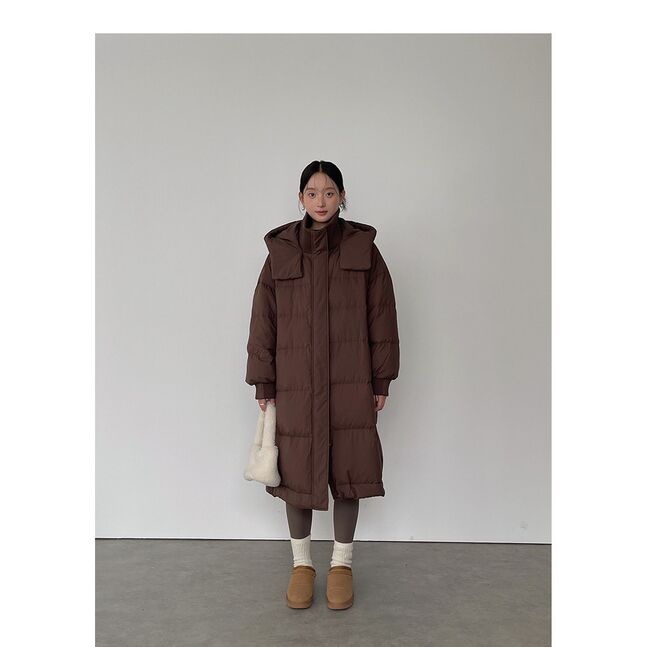 Winter long puffer jacket