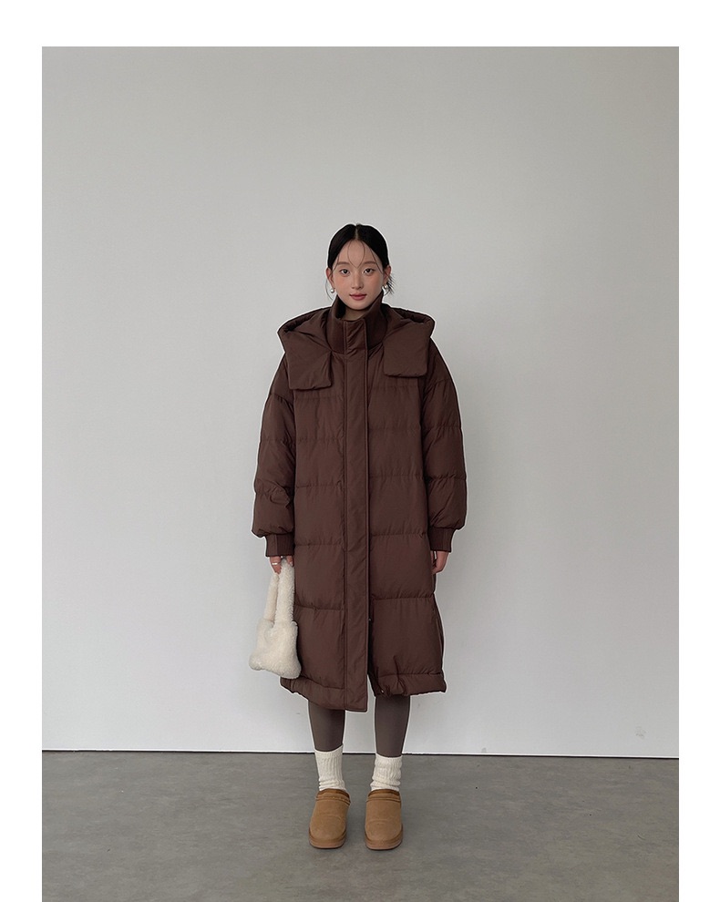 Winter long puffer jacket