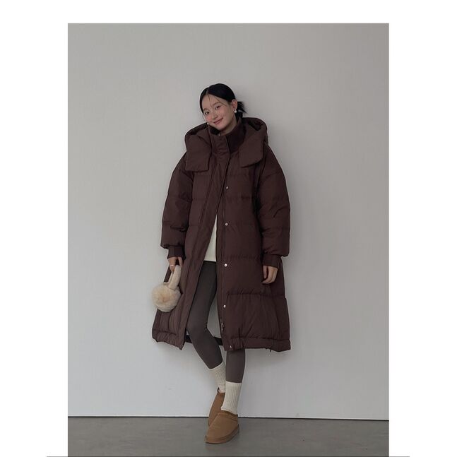Winter long puffer jacket