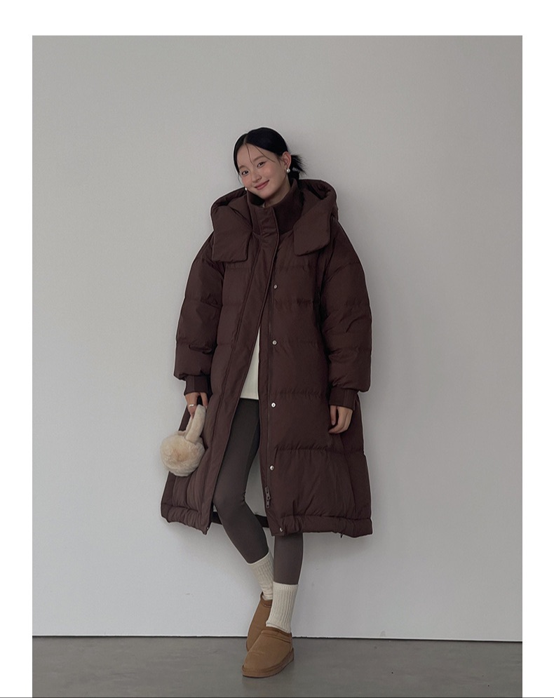 Winter long puffer jacket