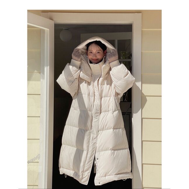 Winter long puffer jacket