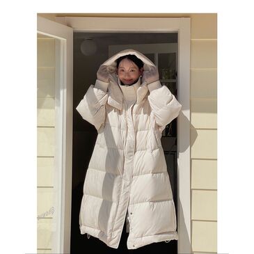 Winter long puffer jacket