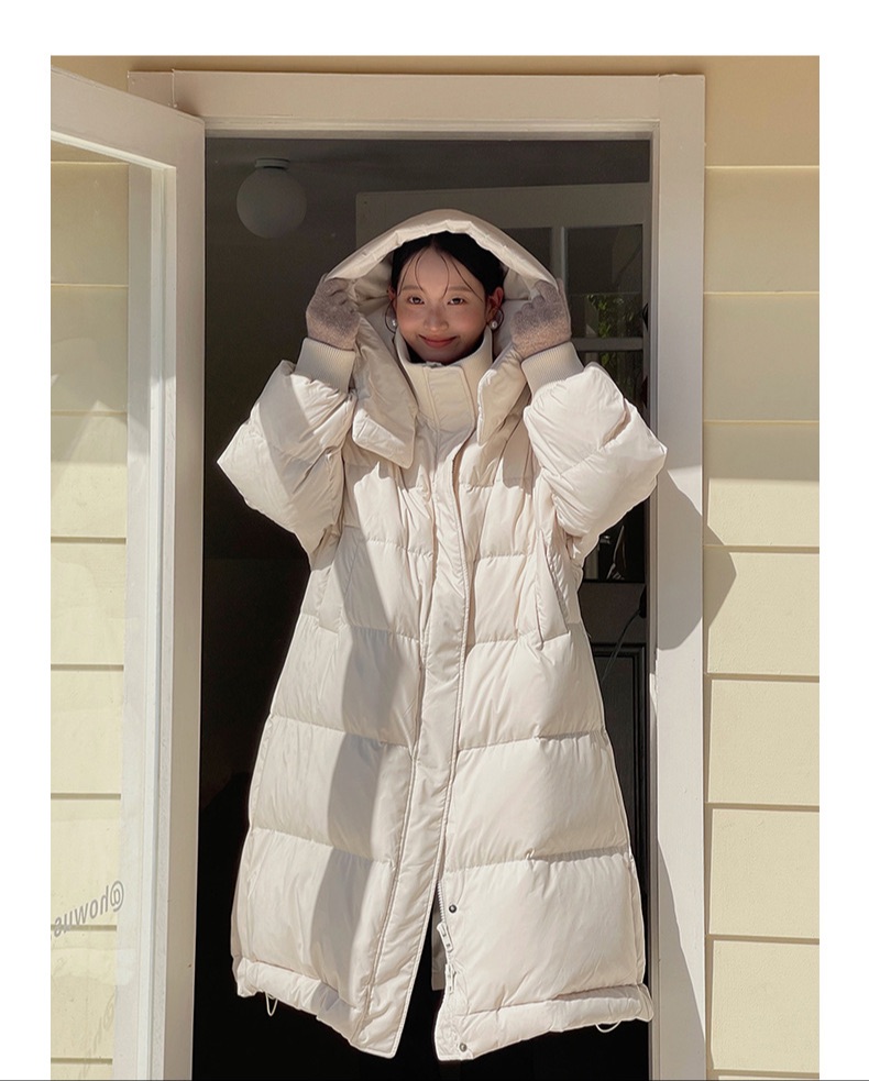 Winter long puffer jacket