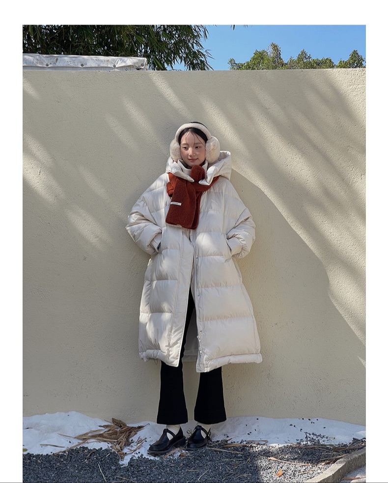 Winter long puffer jacket