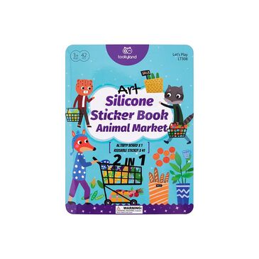 Silicone Sticker Book - Animal Market