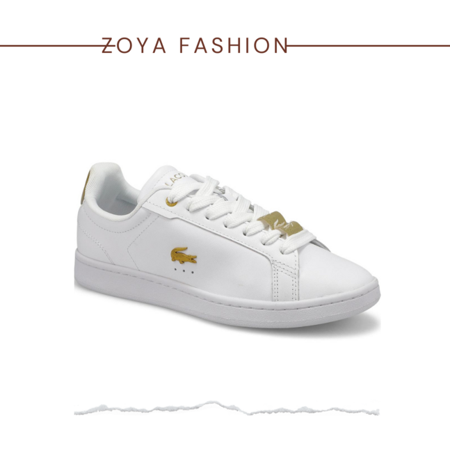 Lacoste - carnaby pro white gold