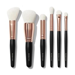 Morphe - rosé away 6-piece face & eye travel brush set