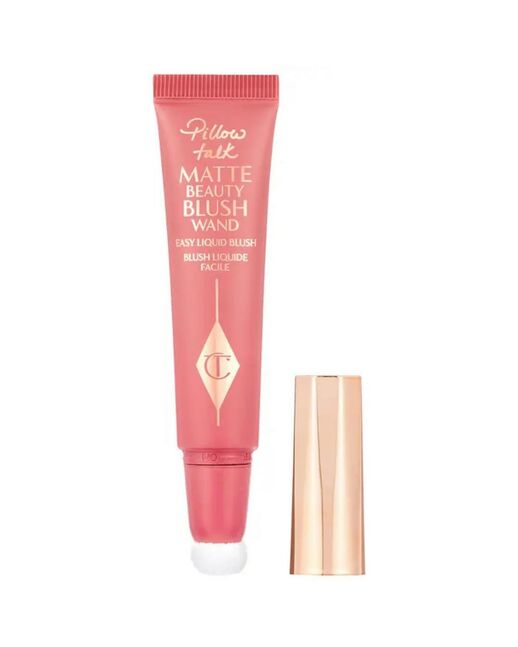 Charlotte tilbury - matte beauty blush wand full size pillow talk - matte nude-pink