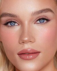 Charlotte tilbury - matte beauty blush wand full size pillow talk - matte nude-pink