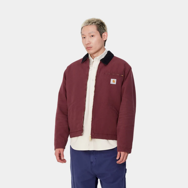 Carhartt og detroit jacket (winter) | malbec / black (aged canvas)