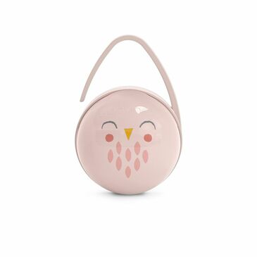 SUAVINEX DUO SOOTHER HOLDER OWL - BONHOMIA PINK L3