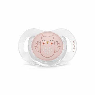 SUAVINEX SOOTHER SXPRO SILICONE TEAT 0/6M OWL - BONHOMIA PINK L3