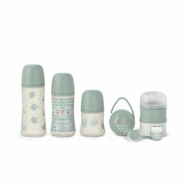 SUAVINEX WELCOME BABY SRT (3BTL, SOOTH, CLIP, HOLDER, MLK DISP) GREEN