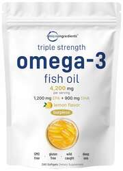 Micro ingredients omega 3 fish oil