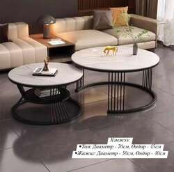 🌟 орчин үеийн, зай талбай хэмнэгч чулуун тавцантай хос ширээ 🌟