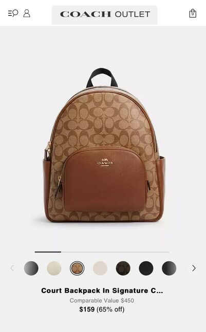Coach backbag