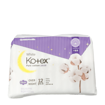 Kotex white pure cotton Overnight АЦХ 33см №12