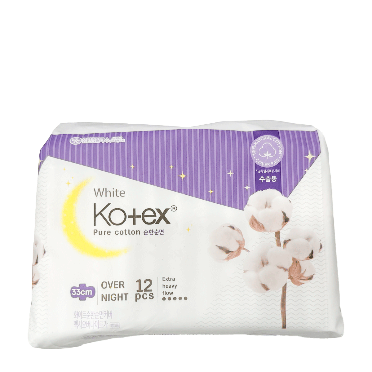 Kotex white pure cotton Overnight АЦХ 33см №12