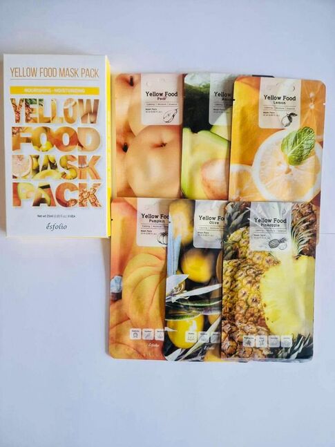 Yellow food mask 
