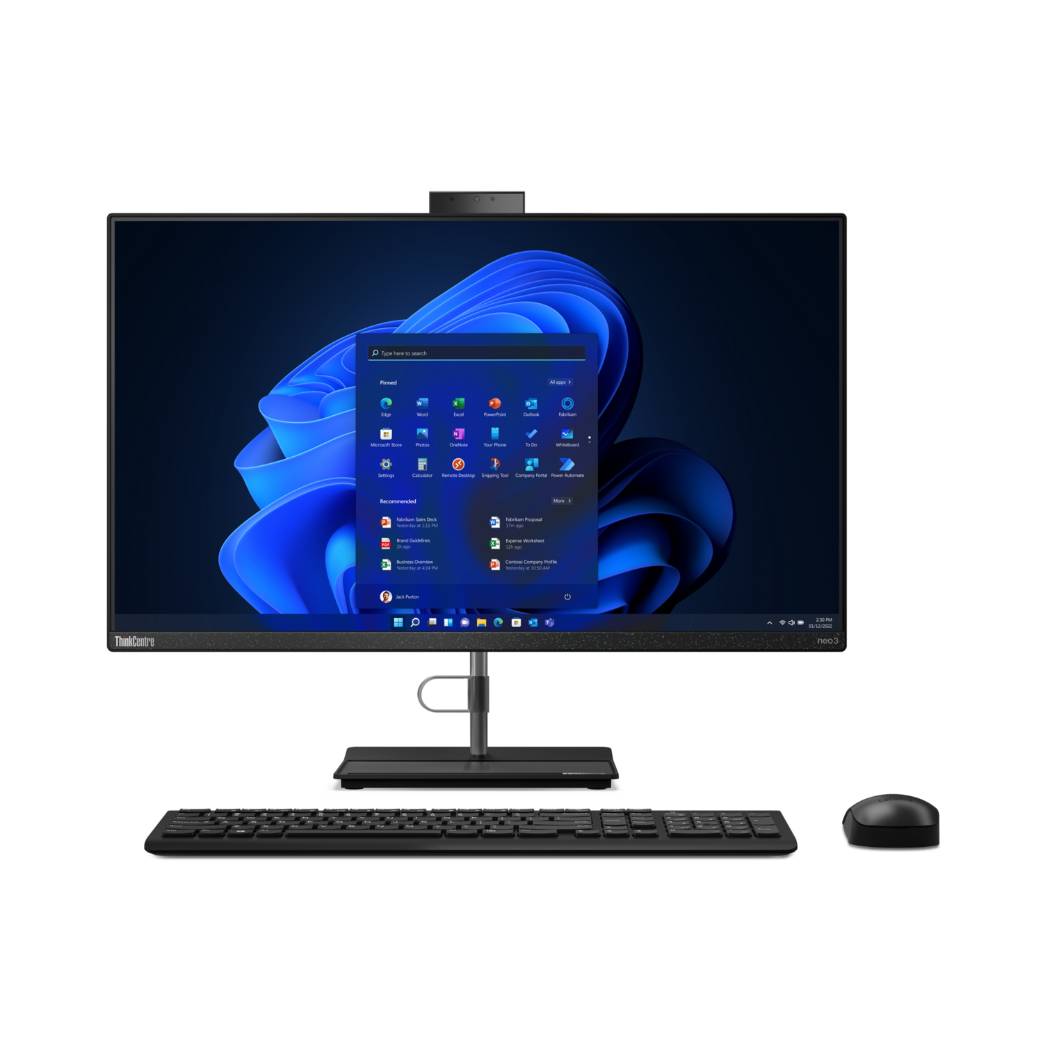 Lenovo ThinkCentre neo 30a 27" Intel Core i7-13620H 16G 2.5" SATA HDD Gen 4 Raven Black