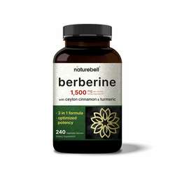 Naturebell berberine 1500mg with cinnamon and turmeric 