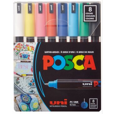 Posca-1MR pack of  8colors 