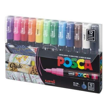 Posca-1M pack of  12colors 