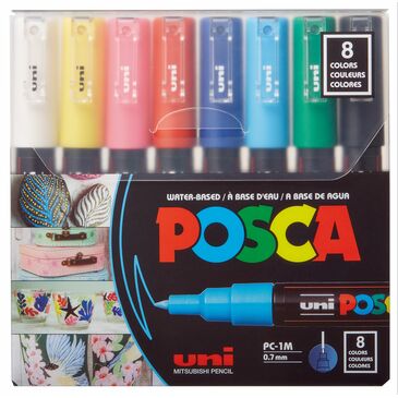 Posca-1M pack of 8 colors 
