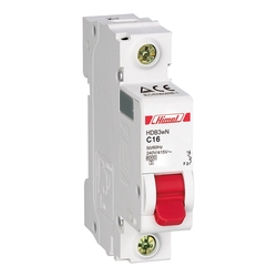 Miniature circuit breaker HDB3W - 18 mm AC - C - 1P - 4.5 kA - 16 A