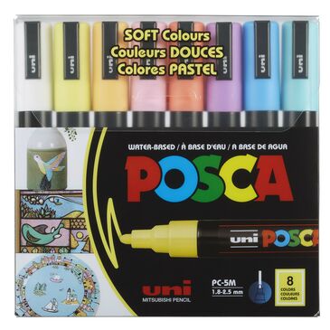 Posca -5M soft 8 colors 
