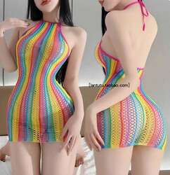 Солонгон өнгөтэй торон dress