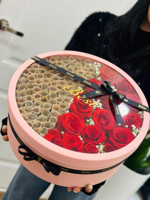 Rose & money bouquet 