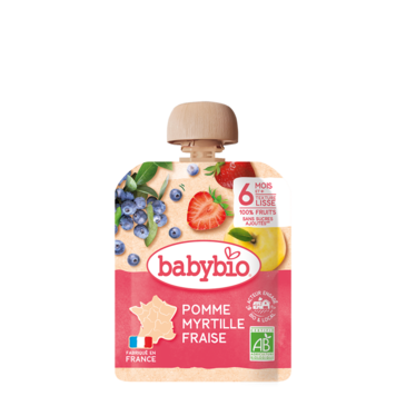 Babybio алим нэрс гүзээлзгэнэтэй нухаш 90гр 6+ сар №1