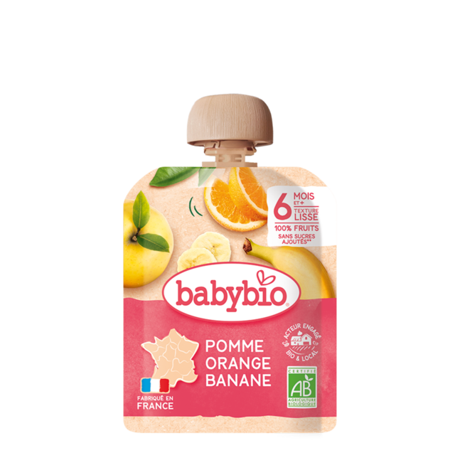 Babybio Жүрж Гадил Алимтай нухаш 90гр 6+сар №1