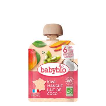 Babybio Киви манго коконутын сүүтэй нухаш 6+сар 90гр №1