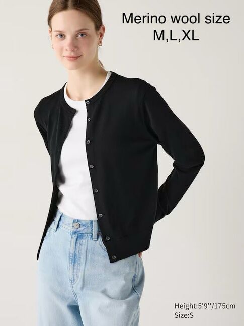 Uniqlo cardigan merino wool