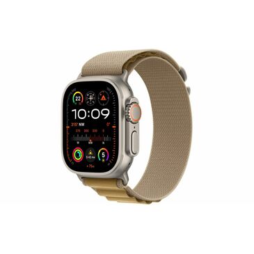 Apple Watch Ultra 2 /GPS + Cellular/ /49mm Natural Titanium Case with Tan Alpine Loop - M/