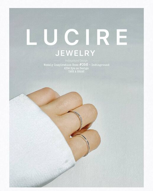 Minimal silver ring