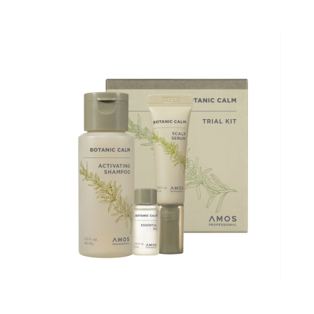 AMOS BOTANIC CALM TRIAL KIT-БОТАНИК ВЕГАН ҮС УНАЛТЫН ЭСРЭГ ком бүтээгдэхүүн