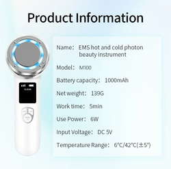 Ems hot and cold photon beauty instrument