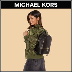 Mk rhea leather backpack