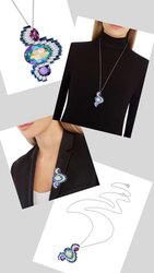 Swarovski- supernova pendant