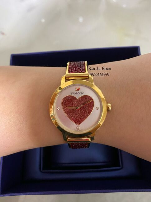 Swarovski - red heart watch