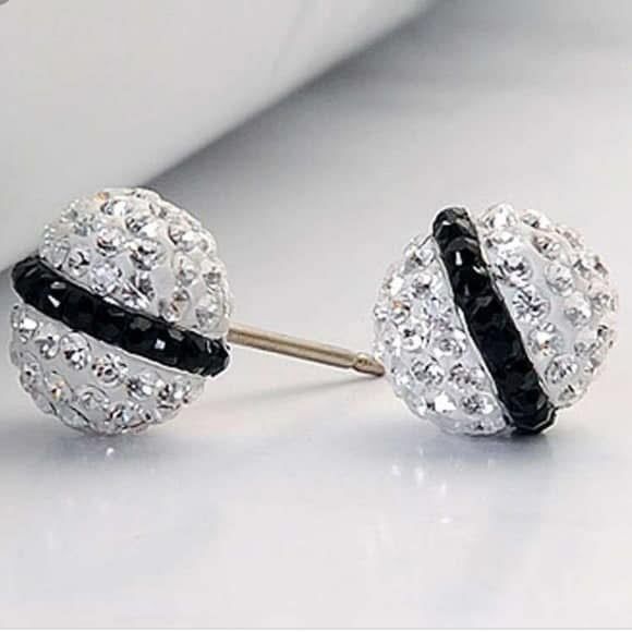 Swarovski - white earrings