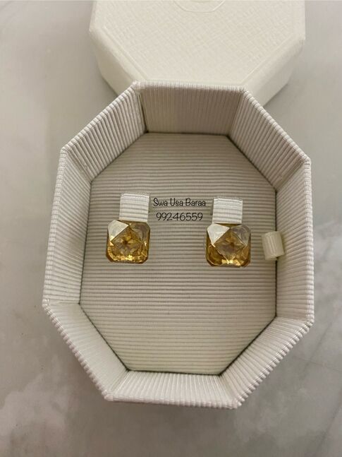 Swarovski - yellow earrings