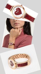 Swarovski - red heart watch