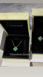 Vca alhambra necklace malachite